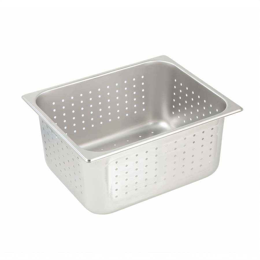 Product image #1 for Winco 1/2 Size 6-Inch Deep Perforated Stainless Steel Steam Table Pan