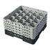 Thumbnail image #2 for Cambro Camrack Full-Size 20-Compartment Glass Rack with 4 Soft Gray Extenders, Black