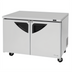 Thumbnail image #1 for Turbo Air Super Deluxe Two-Section Undercounter Refrigerator, 48-1/4 Inch Wide, Solid Doors, 12.2 Cu. Ft.