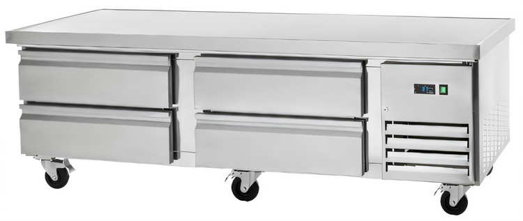 Product image #1 for Arctic Air 74-Inch Refrigerated Chef Base with 4 Drawers and Stainless Steel Top