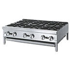 Thumbnail image #1 for Jade Range (Middleby) Supreme JHP-636 36-Inch Commercial Countertop Gas Hot Plate with 6 Open Burners, Stainless Steel, 165,000 BTU