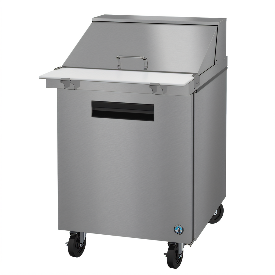 Product image #1 for Hoshizaki Steelheart SR27B-12M 27-Inch One-Section Mega Top Prep Refrigerator, 12-Pan, 1-Door, Self-Contained