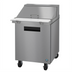 Thumbnail image #1 for Hoshizaki Steelheart SR27B-12M 27-Inch One-Section Mega Top Prep Refrigerator, 12-Pan, 1-Door, Self-Contained
