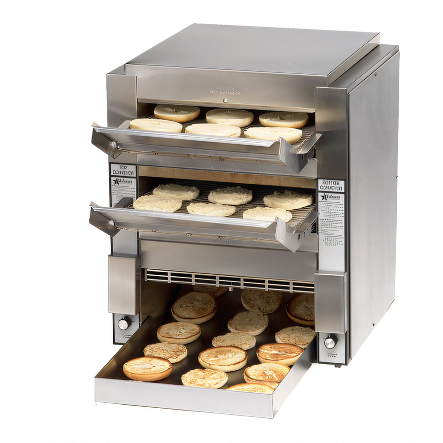 Product image #1 for Holman DT14 Dual Horizontal Conveyor Toaster, 14-Inch Wide Belt, Adjustable Opening, 208V
