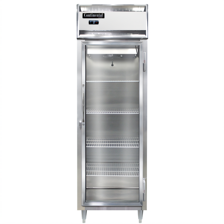 Product image #1 for Continental Refrigerator D1FNGD Designer Line One-Section Reach-In Glass Door Freezer