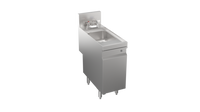 Krowne Stadium Series 12-Inch Wide Underbar Storage Cabinet with Dump Sink