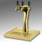 Thumbnail image #1 for Perlick Panther Style 3-Faucet Gold Beer Dispensing Kit