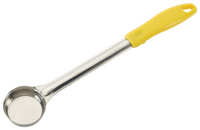 Winco 1 oz One-Piece Solid Stainless Steel Portion Control Serving Spoon, Yellow