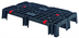 Thumbnail image #1 for Quantum EZ Lock Vented Dunnage Platform Rack & Pallet, 12 x 40 x 6 Inches, Black, 2,500 lb. Capacity