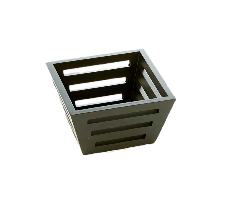 Product image #1 for American Metalcraft Square Tapered Birch Bread Basket, 5 x 5 x 3 Inches