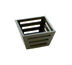 Thumbnail image #1 for American Metalcraft Square Tapered Birch Bread Basket, 5 x 5 x 3 Inches