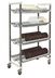 Thumbnail image #1 for Cambro Camshelving Elements XTRA 4-Level Mobile Drying Rack Cart, 24