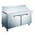 Thumbnail image #1 for Grista 60-Inch 2-Section Self-Contained Refrigerated Mega Top Salad/Sandwich Prep Table with 2 Doors