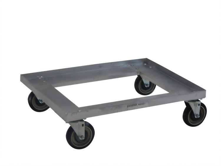 Product image #2 for Channel Aluminum Double-Wide Glass Rack / Milk Crate Dolly for (2) 13 x 19-Inch Crates