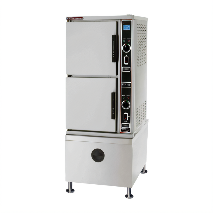 Product image #1 for Southbend ECO-TECH Plus ETP-10E-SB Electric Atmospheric Steamer, 2-Compartment Floor Model, 5-Pan Capacity Per Compartment