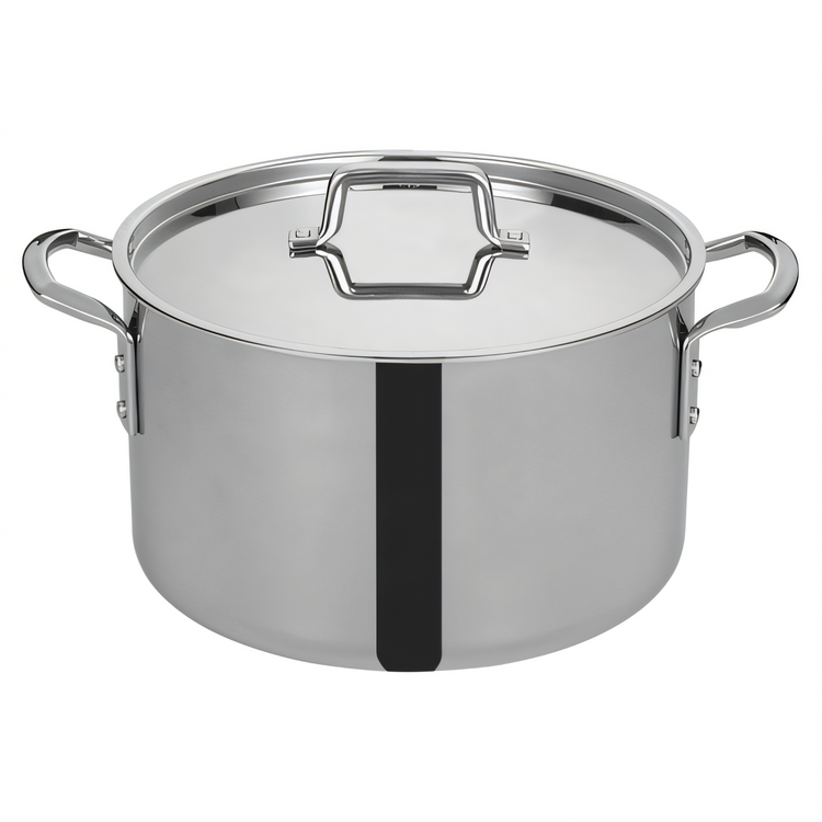 Product image #1 for Tri-Gen Tri-Ply Induction-Ready 16 Qt Round Stainless Steel Stock Pot with Cover