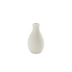 Thumbnail image #1 for American Metalcraft 4-Inch White Ceramic Crimped Jug Bud Vase