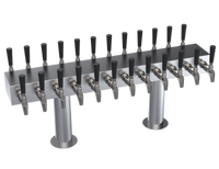 Krowne Double-Sided T-Head Glycol-Cooled Beer Tower, 24-Faucet Capacity, 36-Inch Length