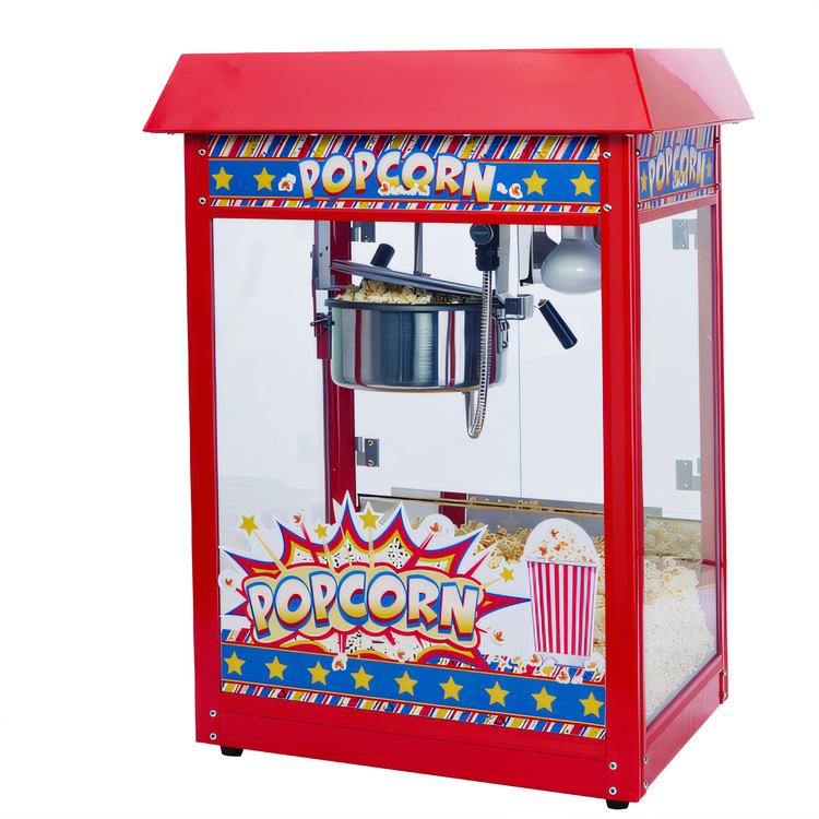 Product image #1 for Showtime 8 oz Countertop Popcorn Popper Machine with Non-Stick Kettle, Red