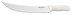 Thumbnail image #2 for Sani-Safe 12-Inch Stamped Cimeter Steak Knife with Textured White Polypropylene Handle