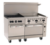 Thumbnail image #1 for Wolf Challenger XL 60-Inch Gas Restaurant Range with 4 Open Burners, 36-Inch Thermostatic Griddle, and 2 Standard Ovens