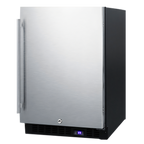 Thumbnail image #1 for Summit Commercial SPFF51OSCSS 24-Inch Outdoor Undercounter Freezer, Stainless Steel, Frost-Free, Reversible Door