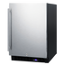 Thumbnail image #1 for Summit Commercial 24-Inch Outdoor Undercounter Freezer, 4.72 Cu. Ft., Stainless Steel, Frost-Free, Built-In or Freestanding