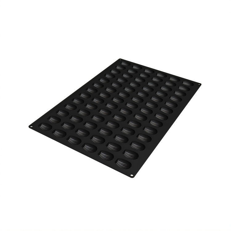 Product image #1 for Silikomart Mid Madeleine Flexible Silicone Baking Mold, 78-Piece