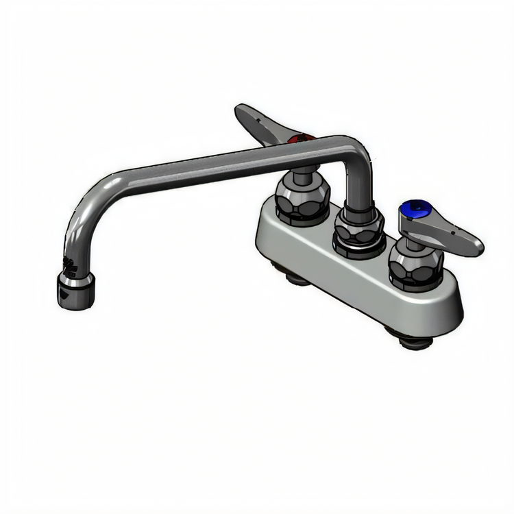 Product image #1 for T&S Brass 4-Inch Center Deck-Mount Workboard Faucet with 10-Inch Swing Nozzle