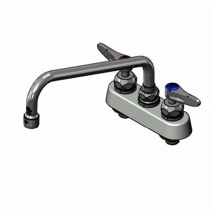 Product image #1 for T&S Brass 4-Inch Center Deck-Mount Workboard Faucet with 10-Inch Swing Nozzle