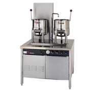 Groen Dual 20-Quart Gas Steam Jacketed Tilting Kettle Cabinet Assembly with 36-Inch Stainless Steel Base
