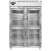 Thumbnail image #1 for Continental Refrigerator D2FNGDHD Designer Line Two-Section Reach-In Display Freezer with Half-Height Glass Doors