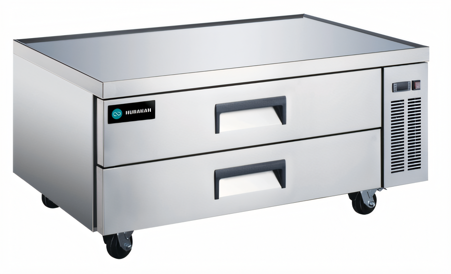 Product image #1 for Hurakan 48-Inch 2-Drawer Chef Base Refrigerator with Stainless Steel Top