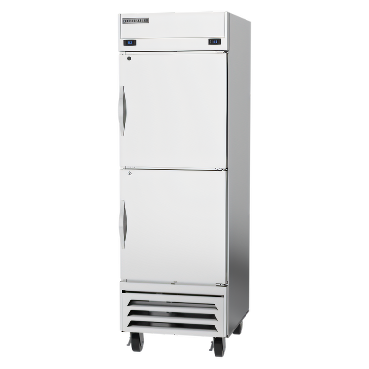 Product image #1 for Beverage-Air Horizon Series 1-Section Dual-Temperature Reach-In Refrigerator/Freezer with Half Solid Doors, Bottom Mount, Stainless Steel