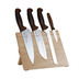 Thumbnail image #1 for Mercer Culinary Millennia Colors 5-Piece Magnetic Knife Set with Acacia Board