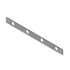 Thumbnail image #1 for Micro Matic USA DP-WM-MS4-3.5 Beer Dispenser Shank D-Strip, 13-3/4 in Long, 4 Holes on 3-1/2 in Centers