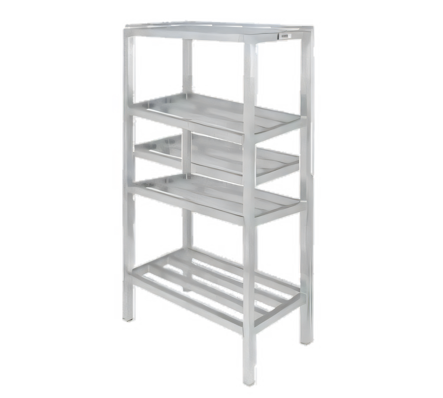 Product image #1 for Lifetime Tough ED2448-4 All-Welded Tubular Aluminum 4-Shelf Dunnage Shelving Rack