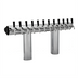 Thumbnail image #1 for 12-Faucet Winged Bridge Glycol-Cooled Countertop Beer Draft Tower, Polished Chrome