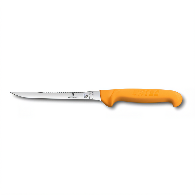 Product image #1 for Victorinox Swibo 6-Inch Stamped Fish Filleting Knife with Orange Handle