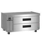 Thumbnail image #1 for Hoshizaki Steelheart CR49B-L 49-Inch Low-Profile Refrigerated Chef Base with 2 Drawers, Stainless Steel, Left-Side Condenser