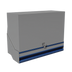 Thumbnail image #1 for Advance Tabco Prestige Double-Tier Stainless Steel Speed Rail with Locking Cover, 48 Inch, 24-Bottle Capacity