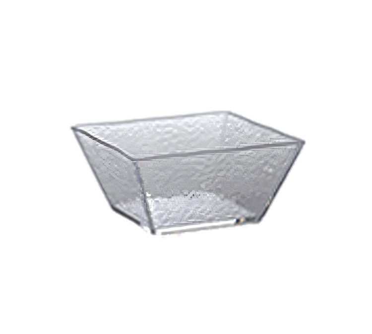 Product image #1 for American Metalcraft Rain Collection Medium Square Clear Styrene Bowl, 58 oz., 7-Inch