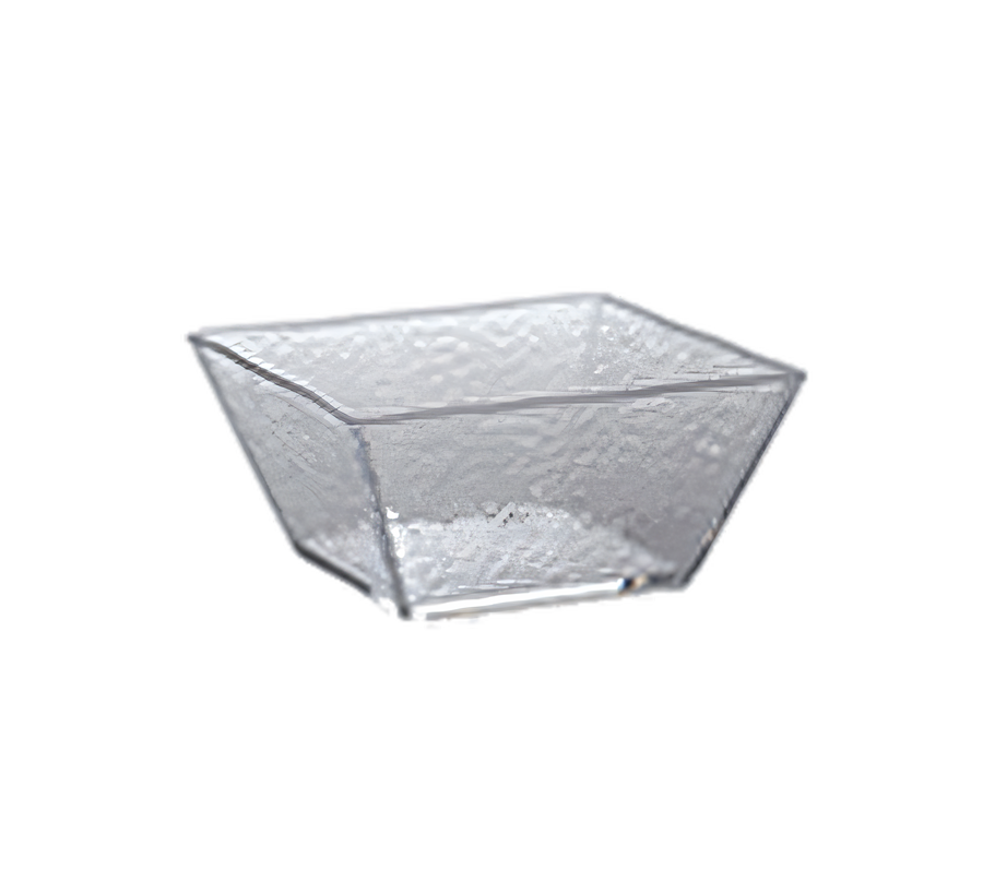 Product image #1 for American Metalcraft Rain Collection Medium Square Clear Styrene Bowl, 58 oz., 7-Inch
