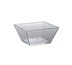Thumbnail image #1 for American Metalcraft Rain Collection Medium Square Clear Styrene Bowl, 58 oz., 7-Inch