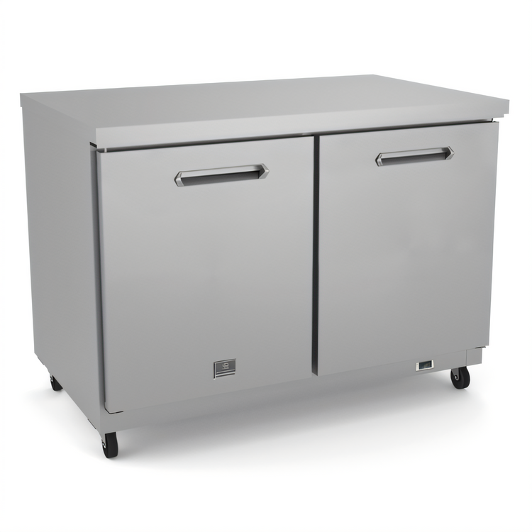 Product image #1 for Kelvinator Commercial 48-Inch Two-Section Undercounter Freezer with Solid Doors