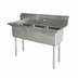 Thumbnail image #1 for Omcan 3-Compartment Pot Sink with 21 x 18 x 14-Inch Bowls, 304 Stainless Steel, 59-Inch Wide