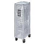 Thumbnail image #1 for Cambro GBCTUGNPR11CLR Clear Vinyl Full-Height Rack Cover for Full-Size GN 1/1 Food Pan Trolley Case of 6