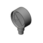 Thumbnail image #1 for Everpure EV311409 2-1/8 Inch Stainless Steel 160 PSI Pressure Relief Valve Gauge