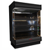 Thumbnail image #1 for Howard-McCray 75-Inch Low-Base Open-Air Produce Merchandiser with 3 Rows of Lit Shelves, Remote Refrigeration, Black