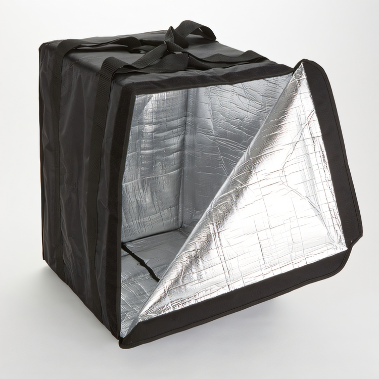 Product image #1 for Deluxe Heavy-Duty Insulated Pizza Delivery Bag, 19 x 19 x 27 Inch, Black, Holds Up to 10 Boxes